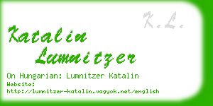 katalin lumnitzer business card